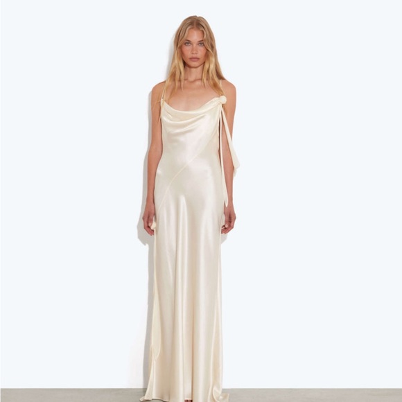 Rat & Boa Cream Maxi Dress